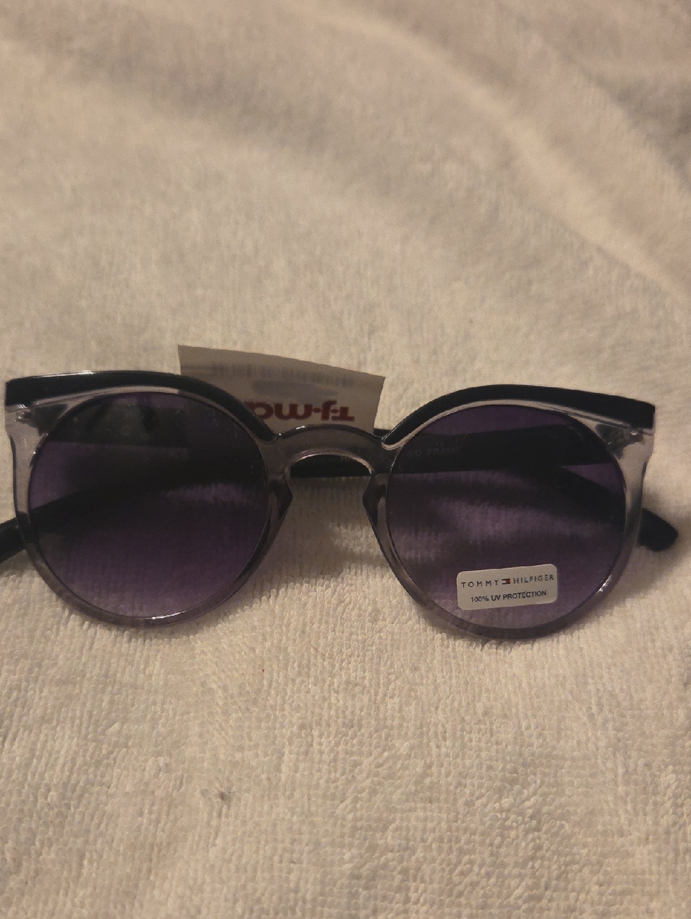 Tommy Hilfiger Transparent Gray Frames with Purple Lenses Sunglasses (29)